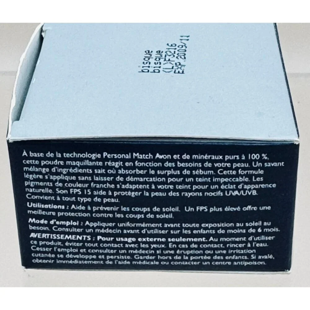 Avon Personal Match Smooth Mineral Makeup Powder Bisque SPF 15 New In Box